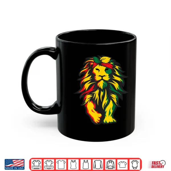 Mug Lion Juneteenth Cool Black History African American Flag Shirt