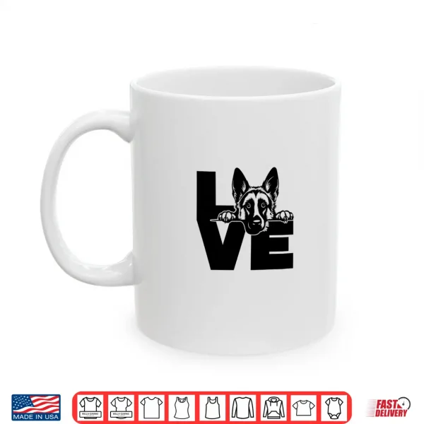 Mug Love German Shepherd Dog Shirt