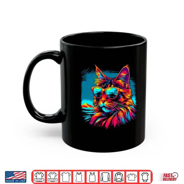 Mug Maine Coon Cat Beach Shirt