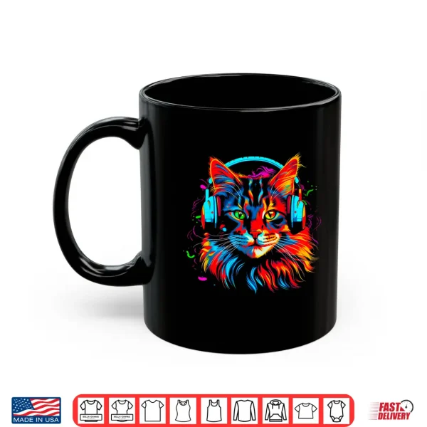 Mug Maine Coon Cat DJ Shirt