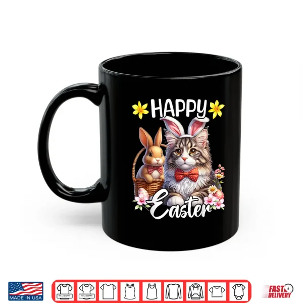 Mug Maine Coon Cat Happy Easter Cute Maine Coon Cat Shirt