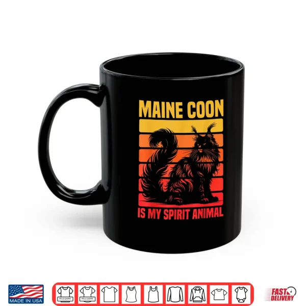 Mug Maine Coon Cat Is My Spirit Animal Professional Identity Shirt