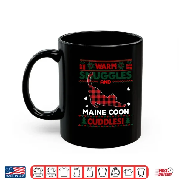 Mug Maine Coon Cat Lover Cute Cat Xmas Ugly Christmas Sweater Shirt