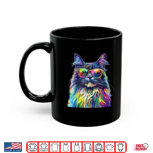 Mug Maine Coon Cat Lover Wearing Pop Art Funny Maine Coon Cat Shirt