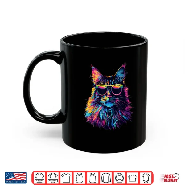 Mug Maine Coon Cat Lovers Design Pop Art Funny Maine Coon Cat Shirt