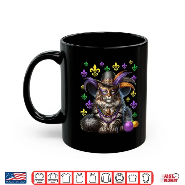 Mug Maine Coon Cat Mardi Gras Maine Coon Mardi Gras Shirt