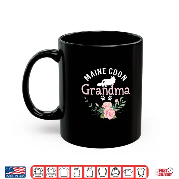 Mug Maine Coon Grandma Lover Gifts For Women Cat Lover Christmas Shirt