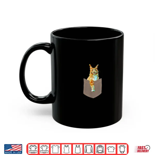 Mug Maine Coon Pocket Shirt Maine Coon For Men Women Cat Lovers Shirt
