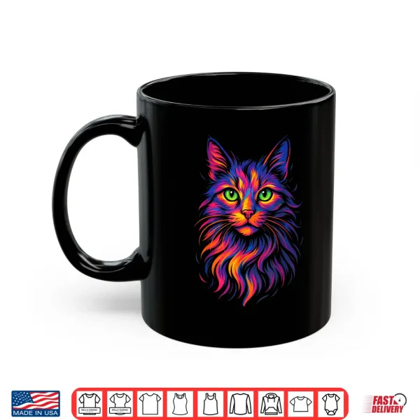 Mug Maine Coon Pop Art Cat Lovers Abstract Animal Shirt