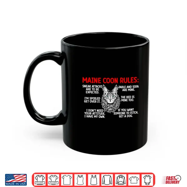 Mug Maine Coon Rules Maine Coon Cat Owner Maine Coon Lover Shirt