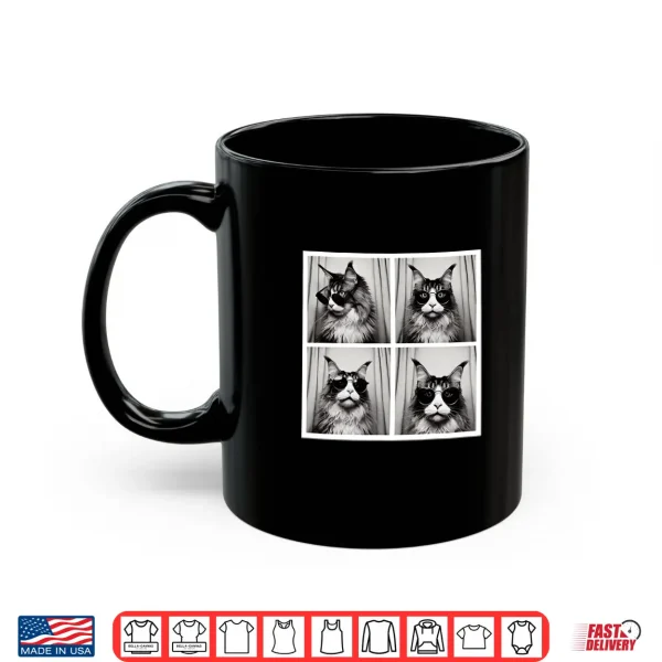 Mug Maine Coon With Sunglasses Funny Cat Classic Photobooth Shirt