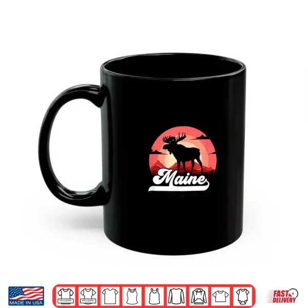 Mug Maine Moose Backpacking Hiking Maine Vacation Moose Day Shirt