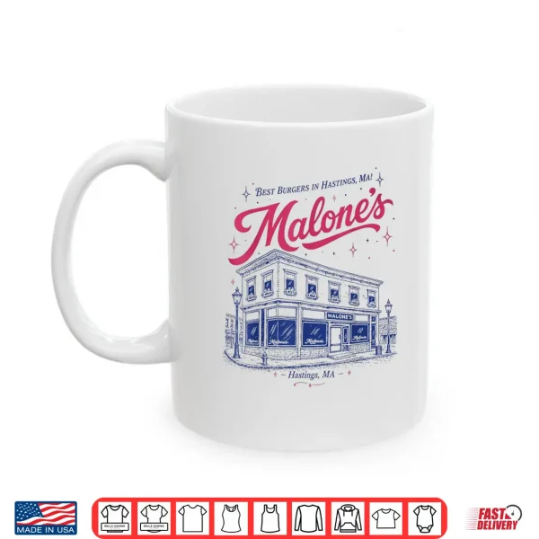 Mug Malones Bar Best Burgers Hastings MA Shirt