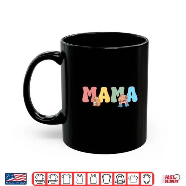 Mug Mama of The Birthday Girl Capybara Boba Milk Tea Birthday Shirt