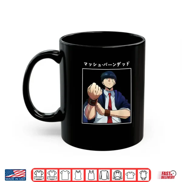 Mug Mash Burnedead Muscles Anime Magic Funny Cool Cute Manga Guy Shirt