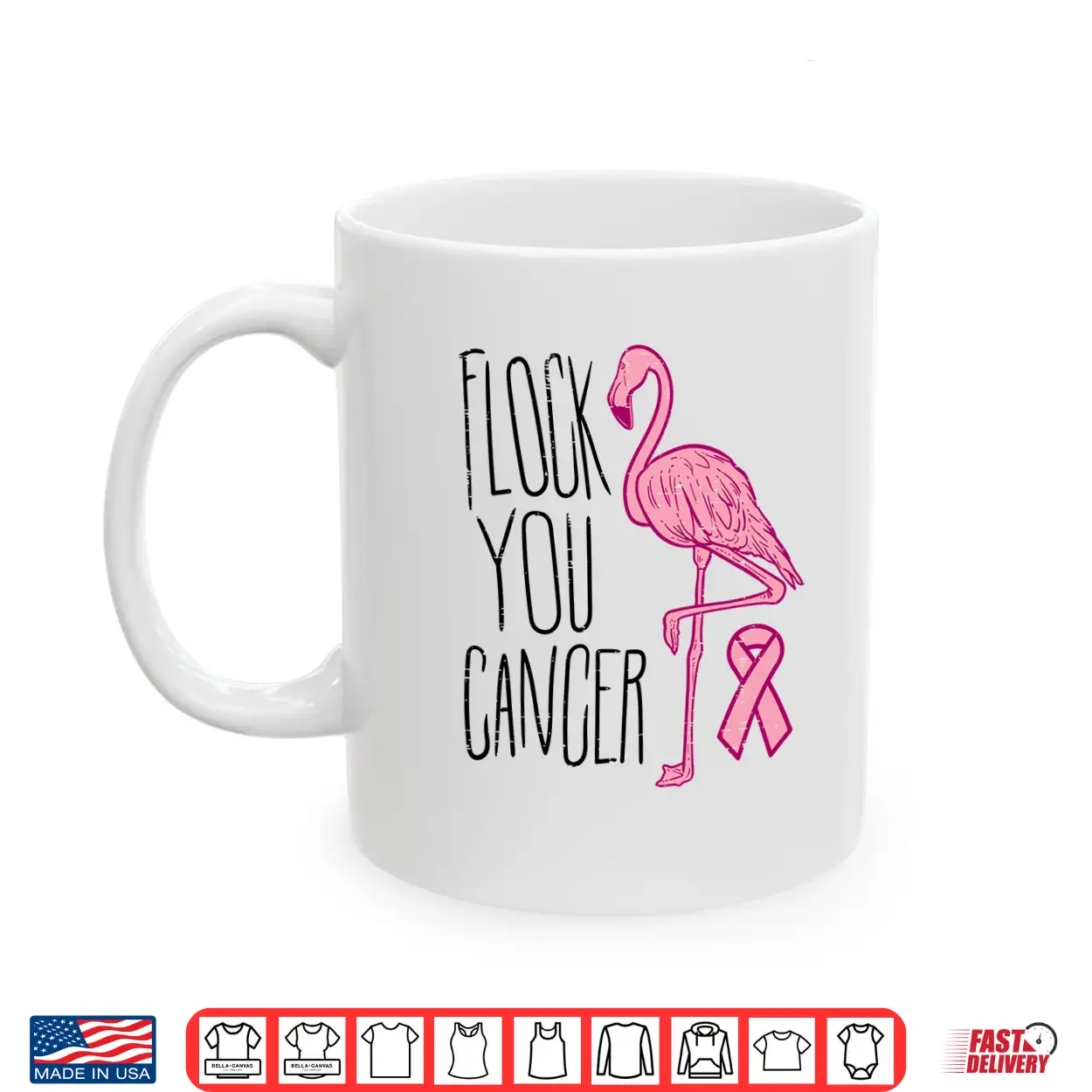Mens Flock You Breast Cancer Flamingo Pink Ribbon Support Gift Performance Shirt Mens Flock You Breast Cancer Flamingo Pink Ribbon Support Gift Performance Shirt