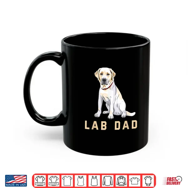 Mug Mens Lab Dad Yellow Labrador Retriever Shirt For Men Shirt