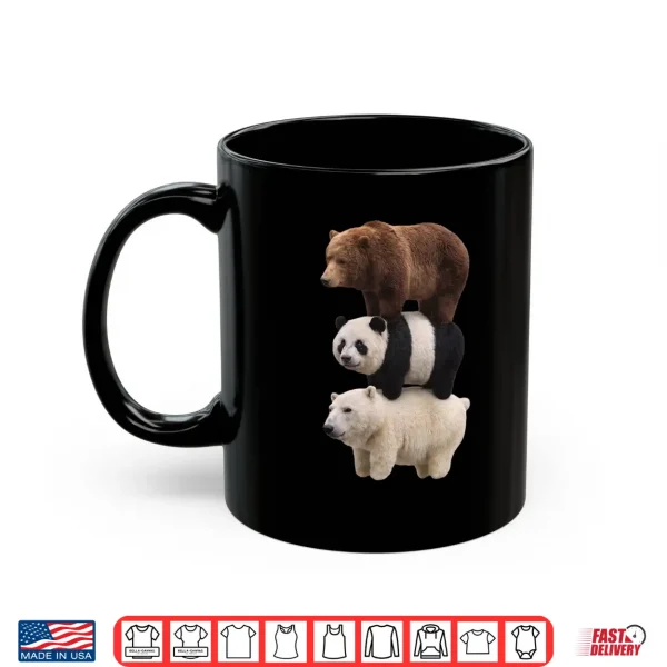 Mug Mens We Bears Realistic Stacked Bares Meme Animal Performance Shirt