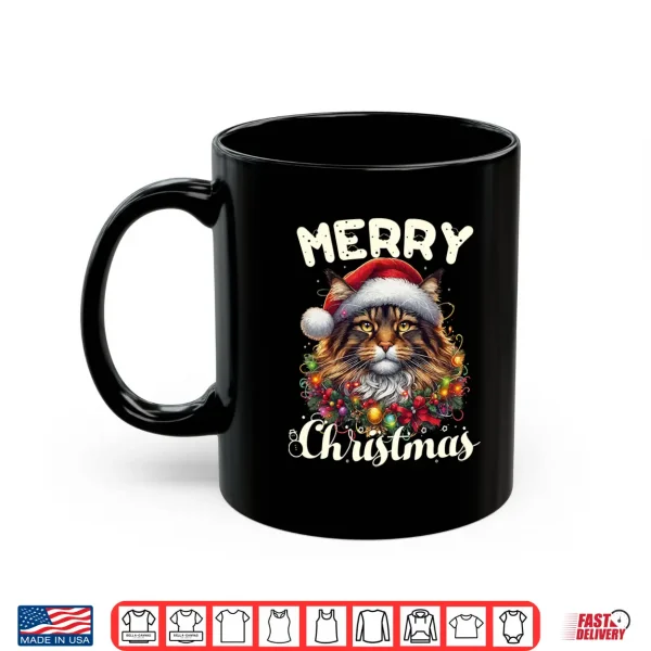Mug Merry Christmas Maine Coon Owner Xmas Maine Coon Cat Funny Shirt