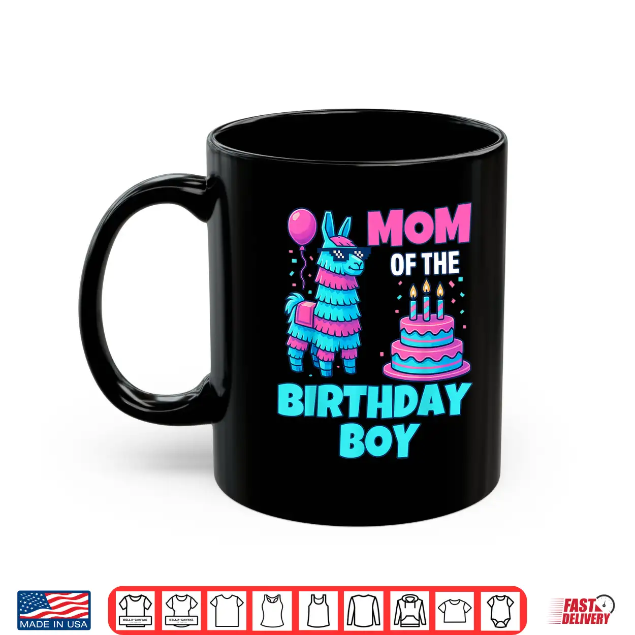 Mom Of Birthday Boy Llama Pinata Party Family Mathing Women Shirt Mom Of Birthday Boy Llama Pinata Party Family Mathing Women Shirt