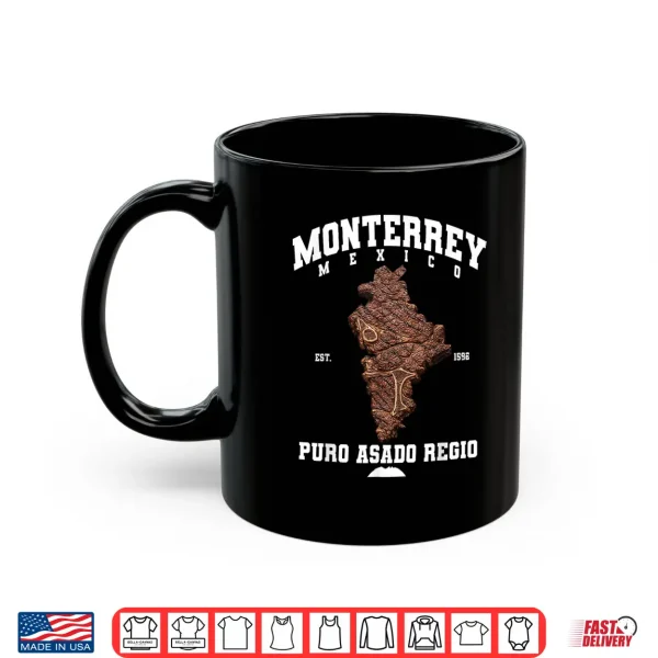 Mug Monterrey Nuevo Leon Carne Asada Steak Map Mexican Grill Shirt