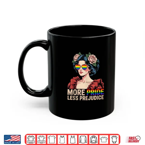 Mug More Pride Less Prejudice Pride Month LGBTQ Vintage Retro Shirt
