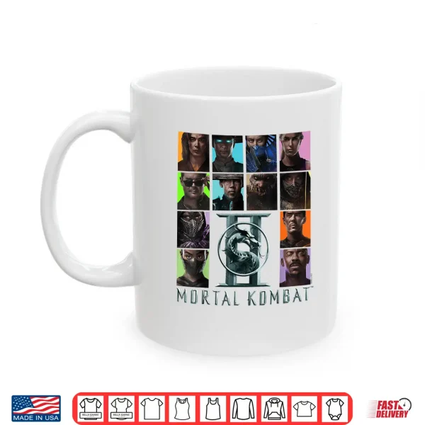 Mug Mortal Kombat 2 Character Squares Shirt