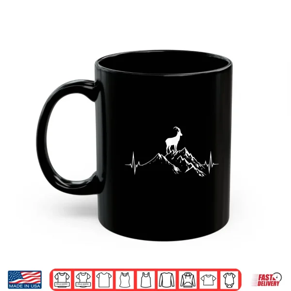 Mug Mountain Goat Heartbeat Hiking Hiker Outdoor Shirt