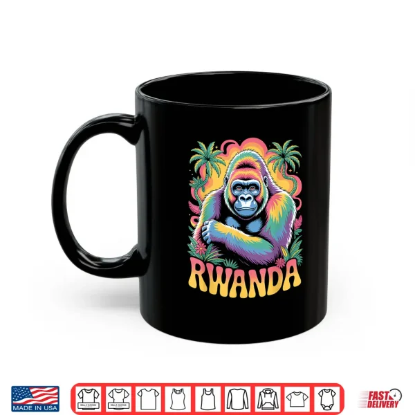Mug Mountain Gorilla Rwanda Fun Tropical Jungle Design Shirt