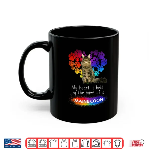 Mug My Heart Is Held By The Paws Of A Maine Coon Cat Shirt