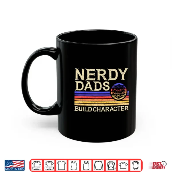 Mug Nerdy Dad RPG Gaming D20 Tabletop Games Funny RPG Gamer Shirt
