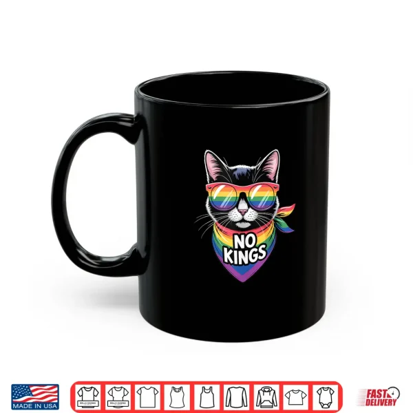 Mug No Kings Pride Cat Professional Minimalist Modern Graphic Shirt