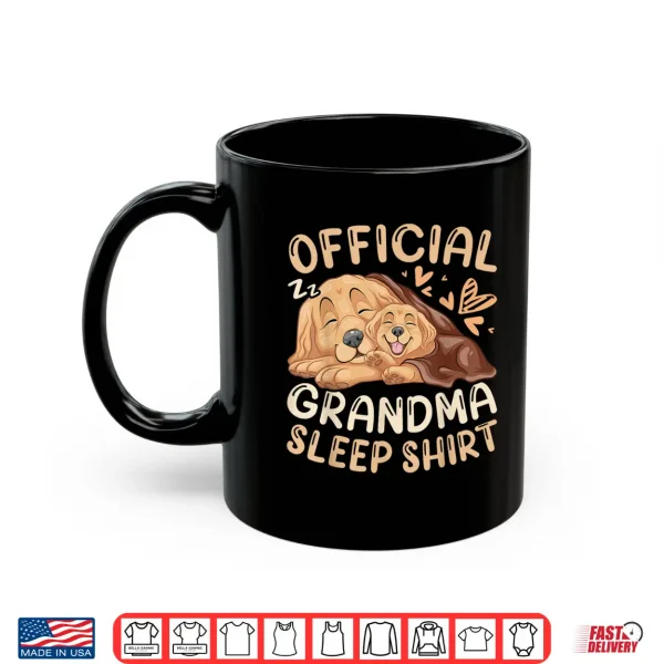 Mug Official Grandma Sleep Shirt Dog Golden Retriever Puppy Shirt