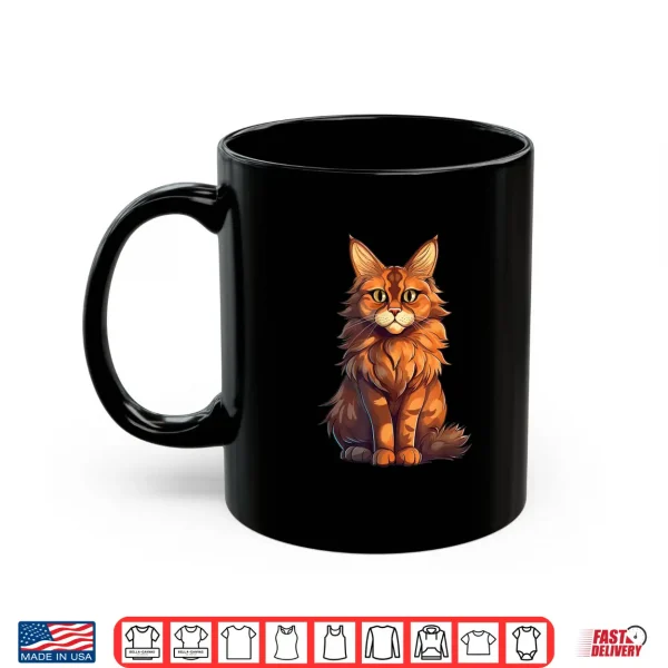 Mug Orange Tabby Cat Maine Coon Cat Lover Graphic Shirt