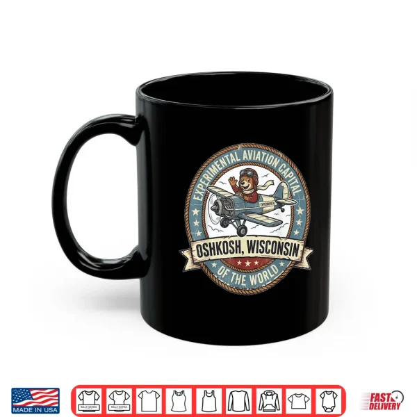 Mug OshKosh W I Experimental Aviation Capital Vintage Logo Shirt