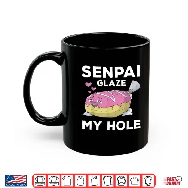 Mug Otaku Ahegao Donut Pun Senpai Ecchi Etchi Hentai Funny Lewd Shirt