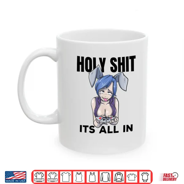 Mug Otaku Ahegao Poker Ecchi Etchi Hentai Lewd Senpai Waifu Gift Shirt