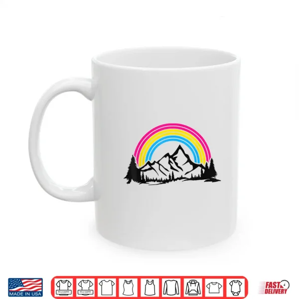 Mug Pan Pride Hiking Camping Backpacking Outdoor Pansexual LGBT Shirt