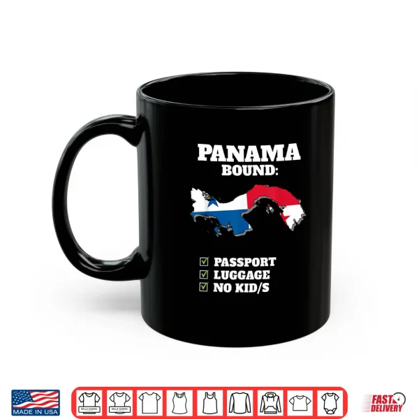 Mug Panama Bound Country Travel Panamanian Flag Vacation Trip Shirt