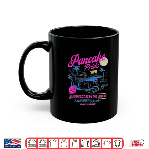 Mug Pancake Pride Pansexual Flag Subtle Pride Month Queer LGBT Shirt