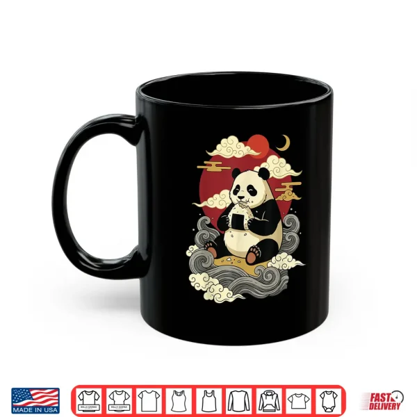 Mug Panda Eating Onigiri Japanese Sushi Manga Japan Shirt