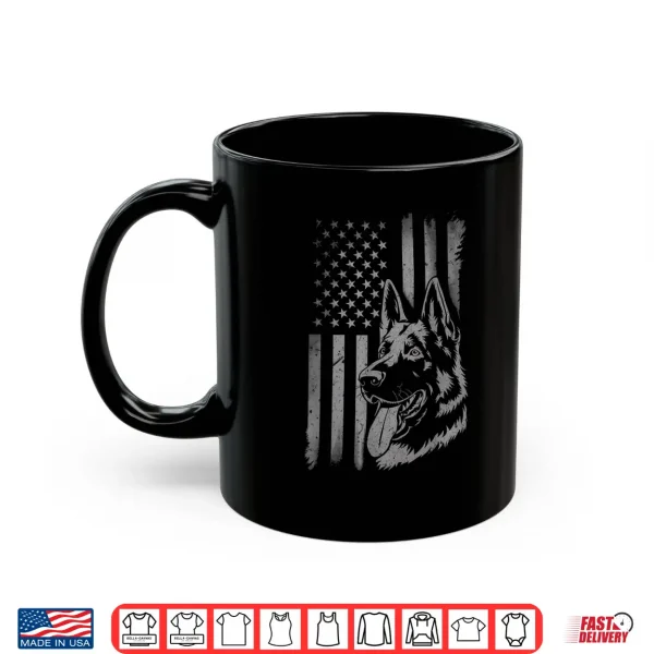Mug Patriotic German Shepherd American Flag Fourth Of July Shirt