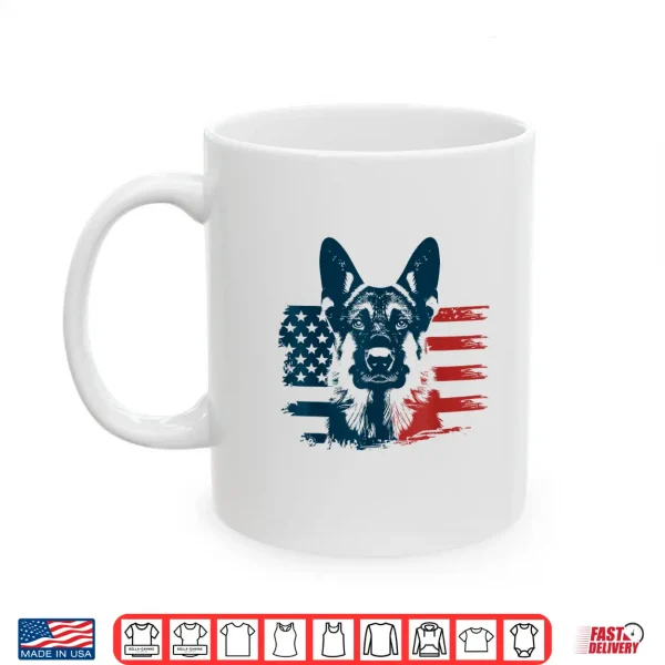 Mug Patriotic German Shepherd Dog Lover 4th Of July Pet Owner Shirt