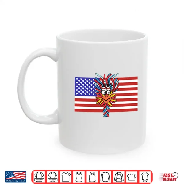 Mug Patriotic Gooney Bird American Flag Shirt