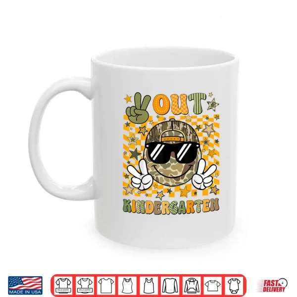 Mug Peace Out Kindergarten Camo Last Day Graduation Shirt
