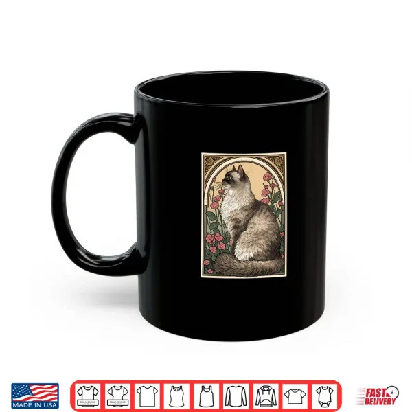 Mug Persian Cat Art Nouveau Style Design Shirt