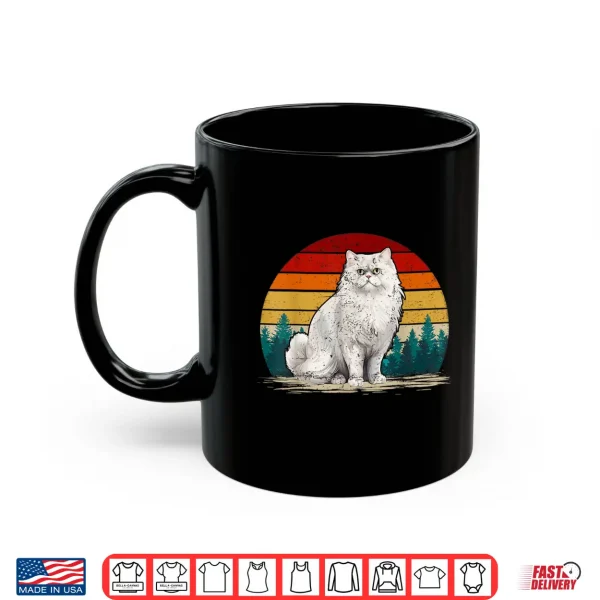 Mug Persian Cat Lover Retro Style Distressed Vintage Persian Cat Shirt