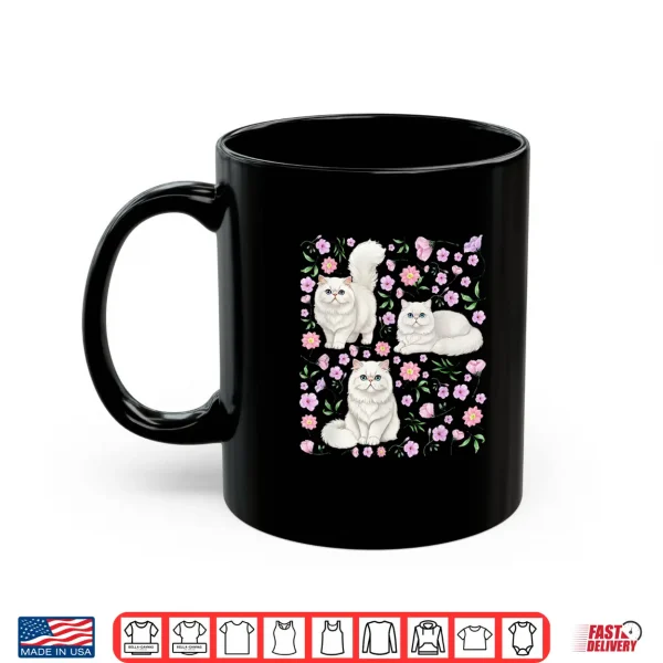 Mug Persian Cat Owner Flowers Persian Cat Lover Shirt