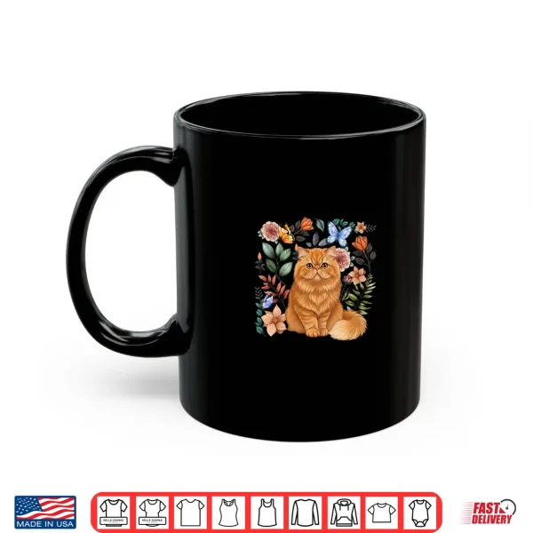 Mug Persian Cat Owner Persian Cat Lover Flowers Shirt