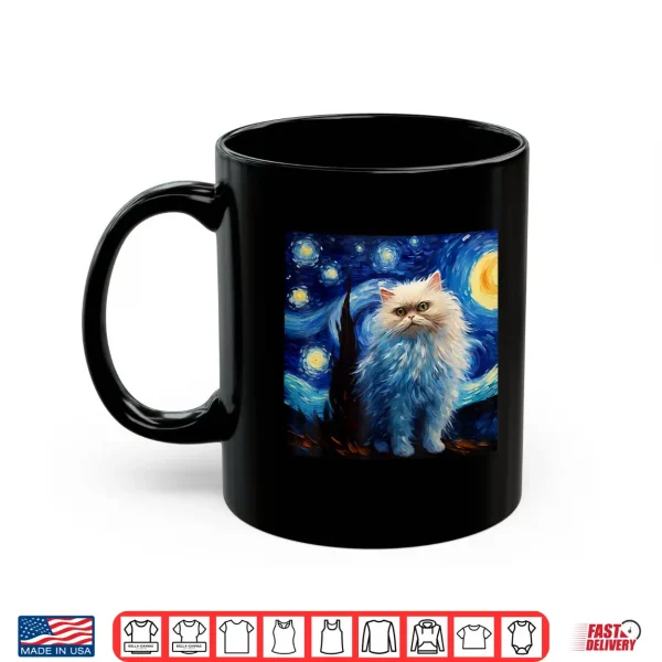 Mug Persian Cat Starry Night Persian Cat Starry Night Shirt